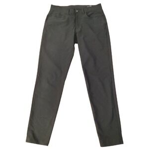14th & Union Slim Fit Technical Stretch Pants Black 5-Pocket Chino‎ - 32 x 32
